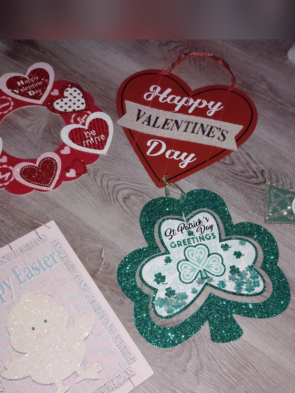 Holiday Hanging Decorations - Valentine's Day, St. Patrick's Day, Easter